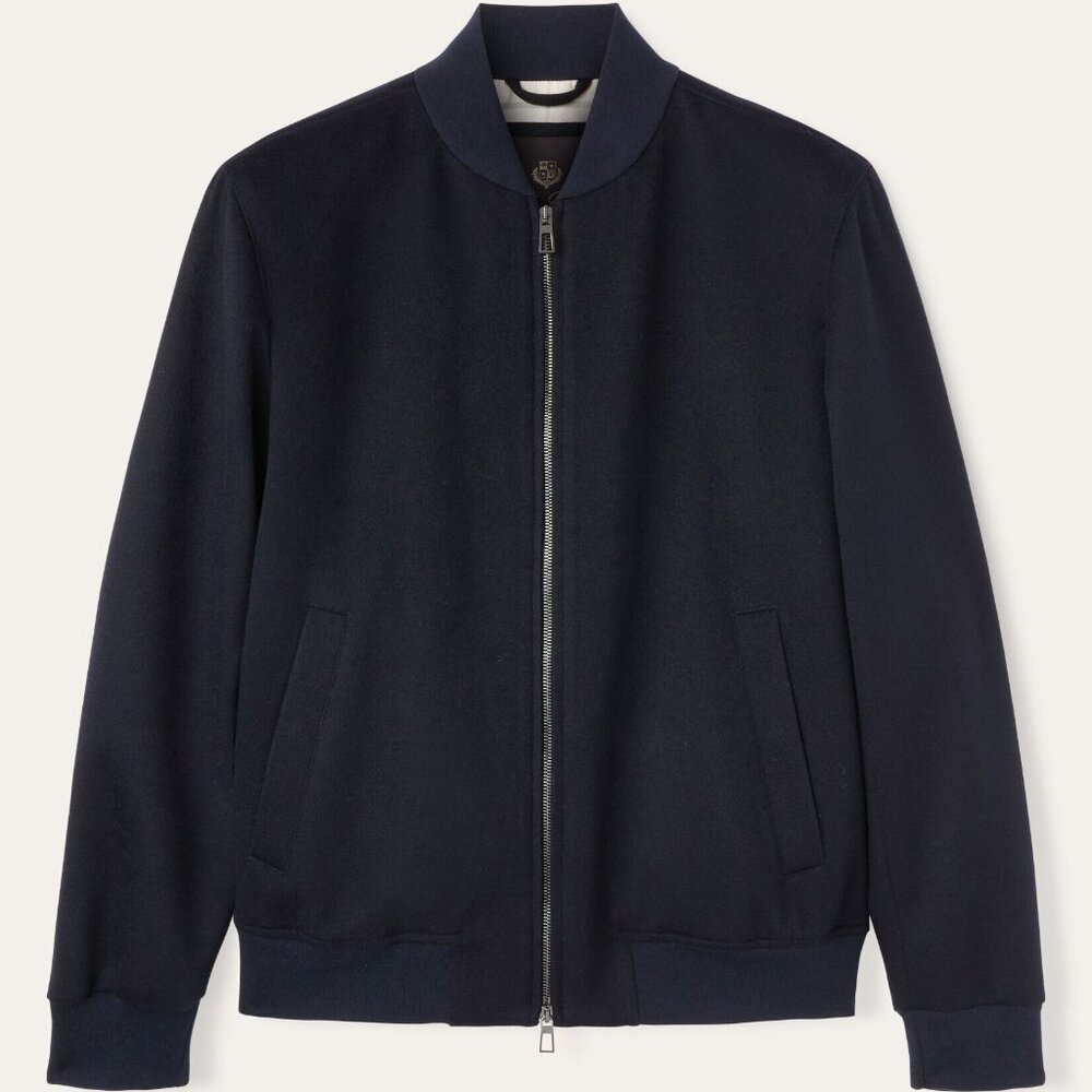 Loro Piana Men's Ivy 100%  Cashmere -   Ivy Bomber Jacket - Made in Italy